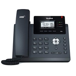 Yealink T40G IP Phone, 3 Lines. 2.3-Inch Graphical LCD. Dual-Port Gigabit Ethernet, 802.3af PoE, Power Adapter Not Included (SIP-T40G)