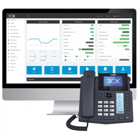 3CX Phone System Installation Local up to 4 Phones - LBL3CX-L4PH 3CX Phone System Installation Local up to 4 Phones - LBL3CX-L4PH