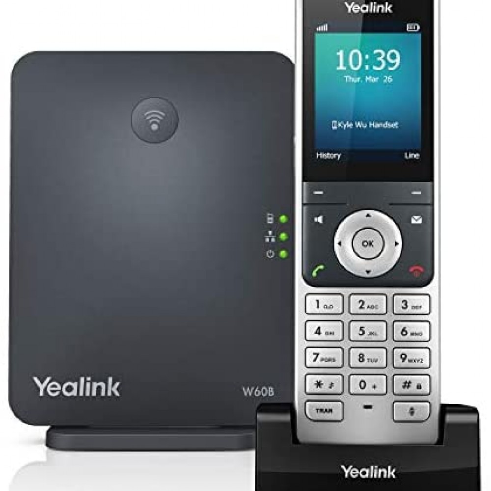 Yealink W60P Cordless DECT IP Phone and Base Station Ring by Call