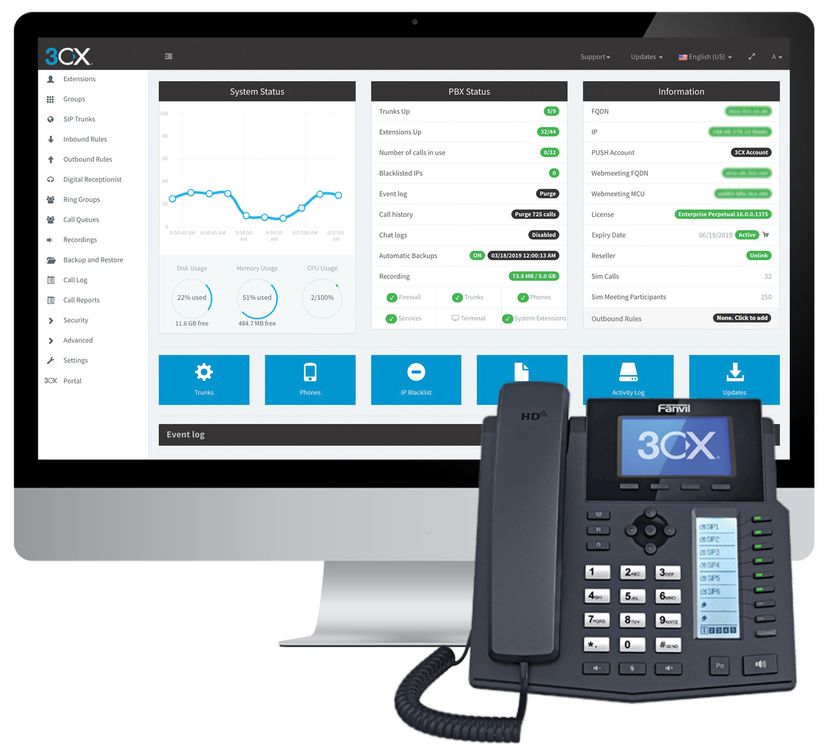 3CX Phone System Installation Local up to 4 Phones - LBL3CX-L4PH