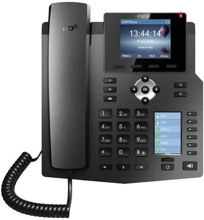 Fanvil X4G Gigabit SIP Enterprise Desktop Phone with Dual-Color LCD Display