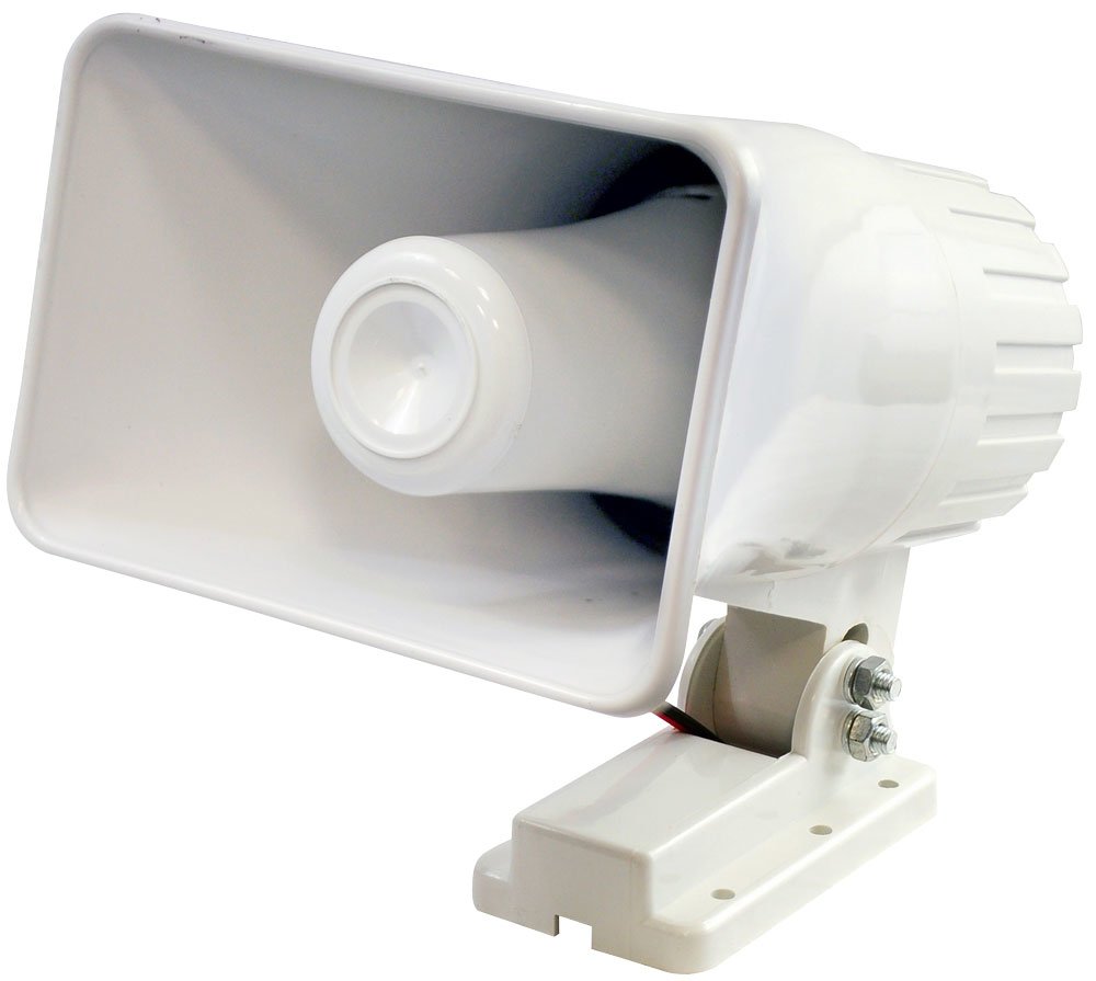 Paging Indoor / Outdoor PA Horn Speaker - 6” Portable PA Speaker with 8 Ohms Impedance & 50 Watts Peak Power - Mounting Bracket & Hardware Included - Pyle PHSP4